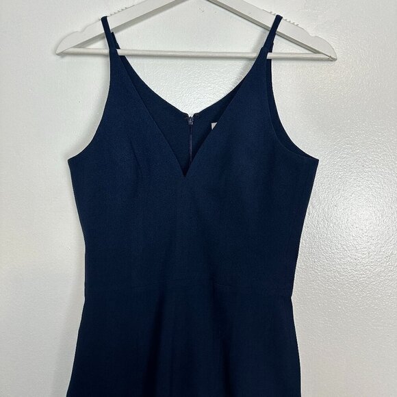 DRESS THE POPULATION Lyla Crepe Cocktail Dress Midnight Blue M Size Small - Picture 5 of 10